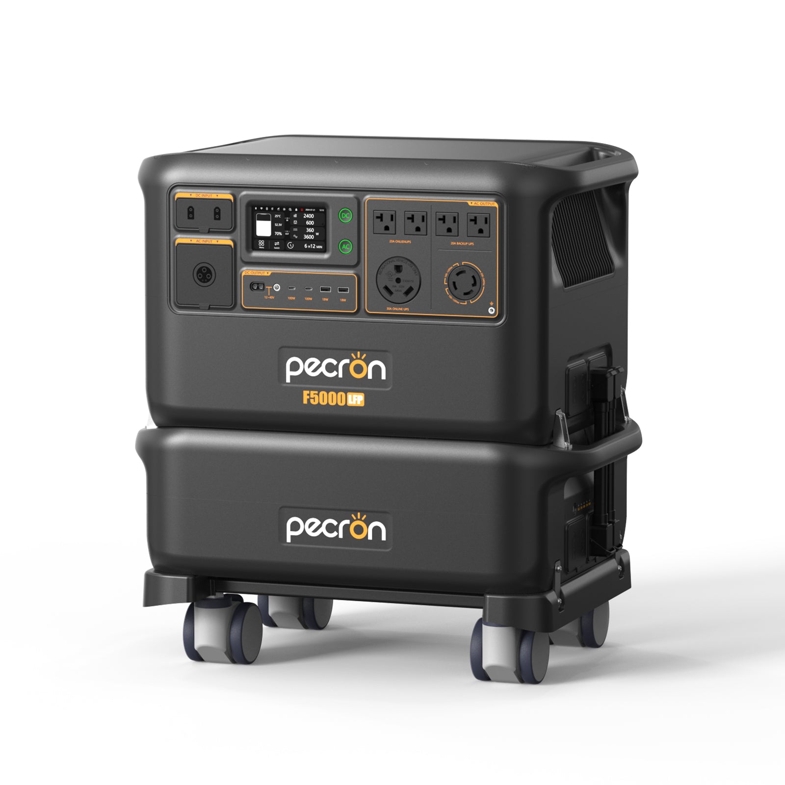 PECRON FP5000-48V LiFePO4 Expansion Battery 5120Wh 51.2V for F5000LFP