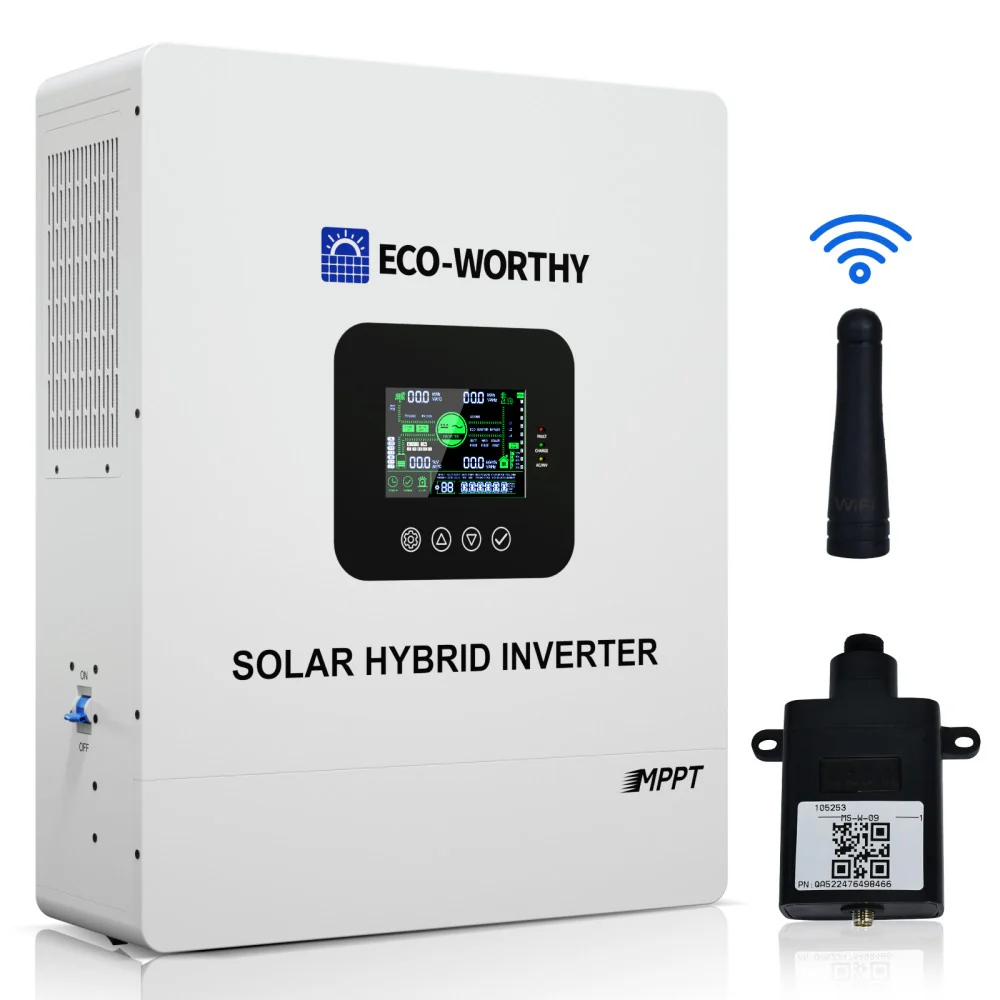 ECO-WORTHY - Inversor Solar Off-Grid 5000W 48V - Fase Dividida 120V AC