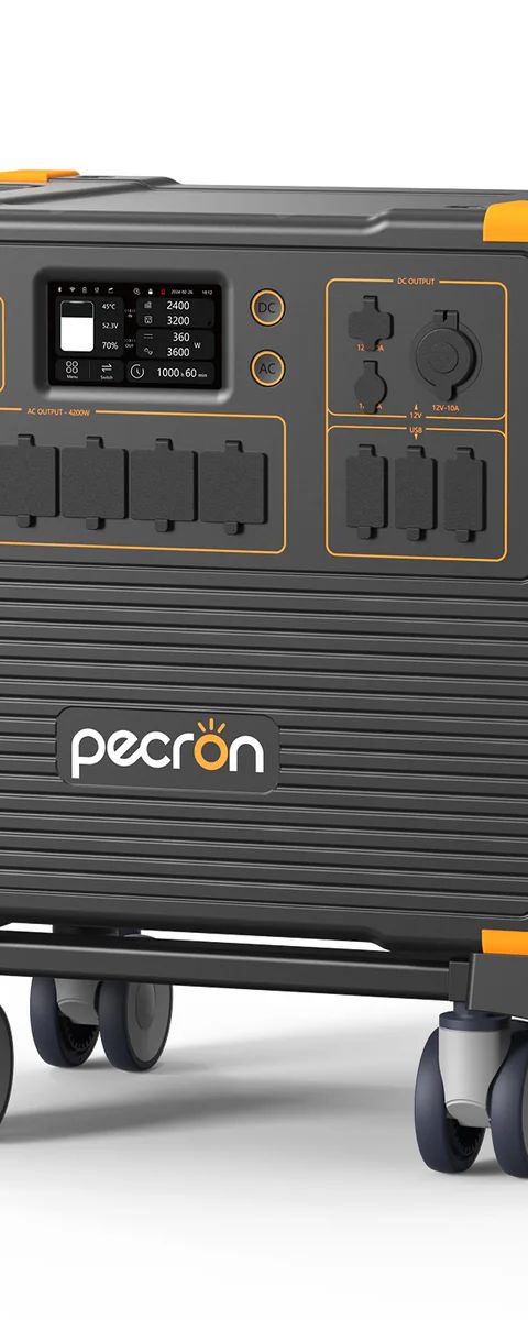 PECRON E3800LFP Solar Generator + EP3800-48V Expansion Battery — Full Home Backup Bundle
