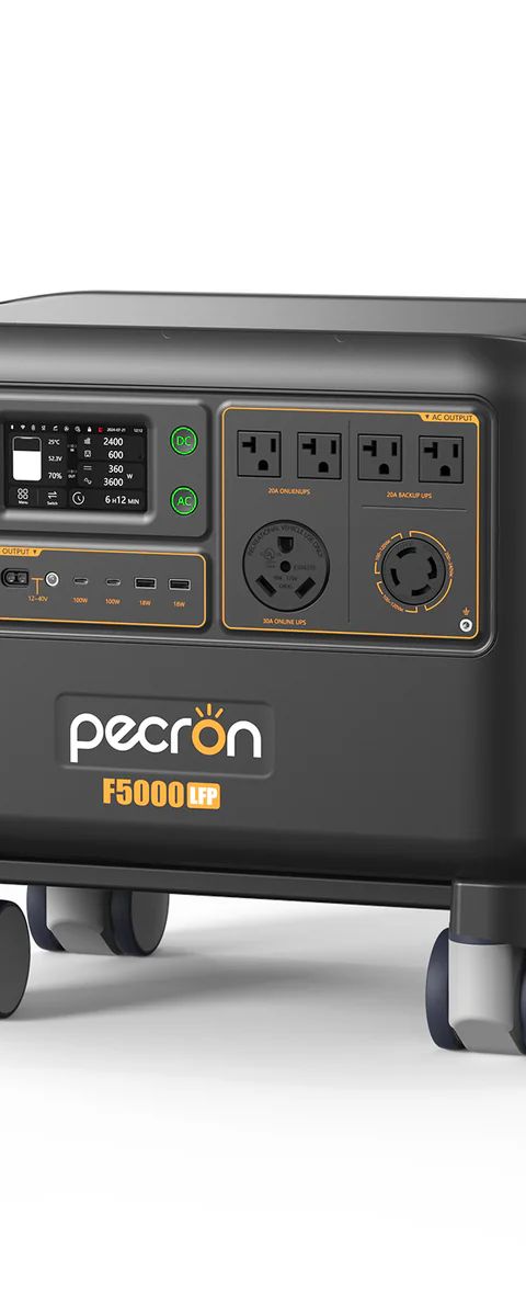 PECRON F5000LFP 120V/240V 7200W 5120Wh Portable Power Station