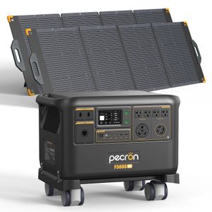 Home Backup Kit 5000: PECRON F5000LFP + 2x 300W Solar Panels