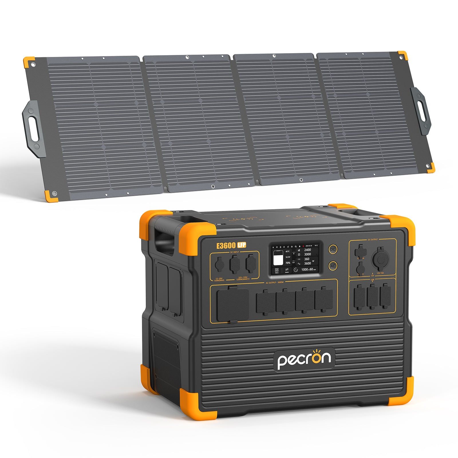 Hurricane-Ready Kit 3600: PECRON E3600LFP + 300W Solar Panel | Oiikon