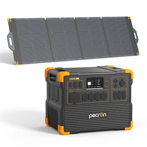 Home Backup Kit 3600: PECRON E3600LFP + 300W Solar Panel