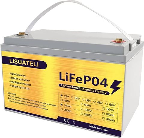 LIFELISUT Premium LiFePO4 Battery 12V 100Ah