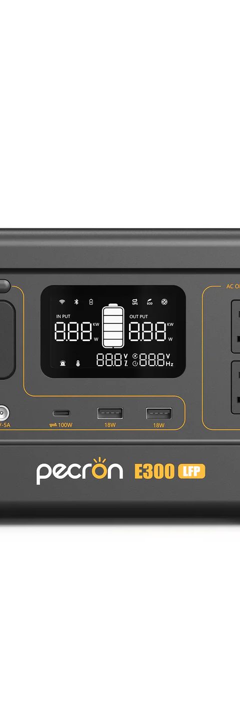 PECRON E300LFP Portable Power Station 600W 288Wh