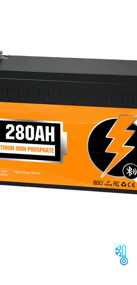 ECO-WORTHY LiFePO4 Battery 12V 280Ah with Bluetooth 5.0