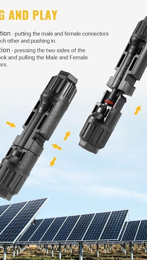MC4 Solar Connectors with Tool — Pair