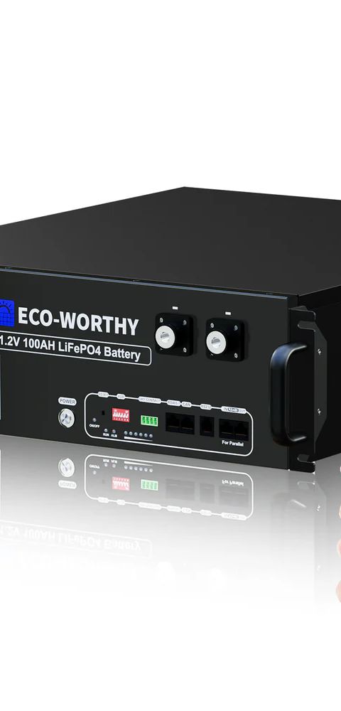 ECO-WORTHY 48V (51.2V) 100Ah Server Rack Battery 3U 5.12kWh - Bluetooth and WiFi V3