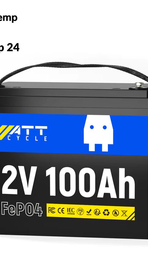 WATT 12V 100Ah LiFePO4 Battery