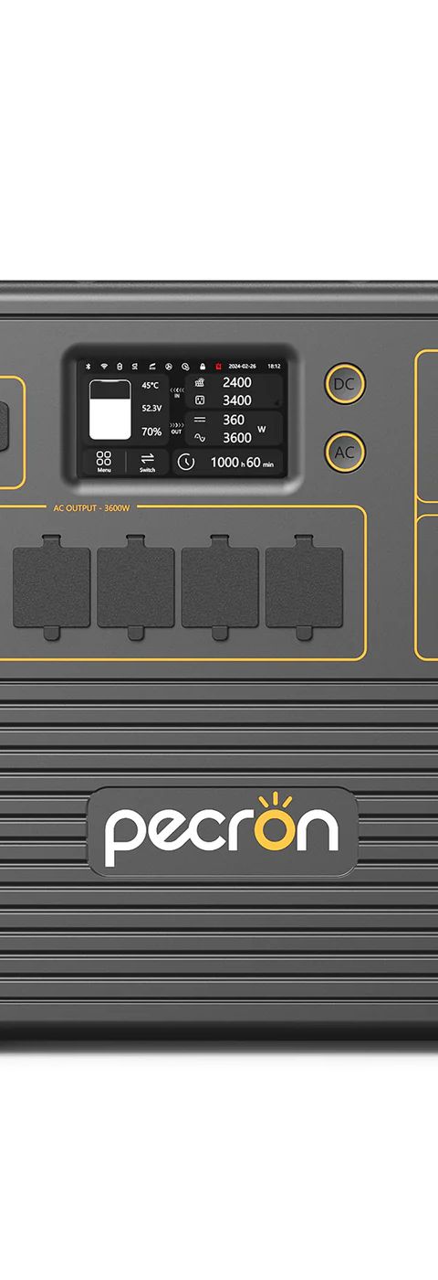 PECRON E3600LFP Portable Power Station 3600W 3072Wh